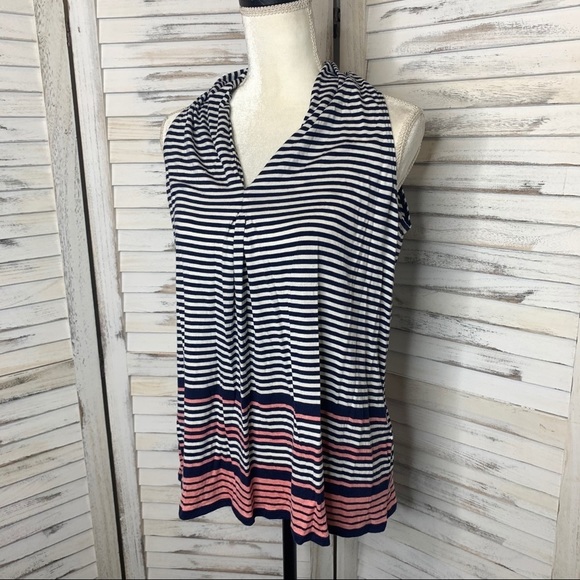 MAX STUDIO striped cowl neck tank top NWT S - Picture 3 of 10